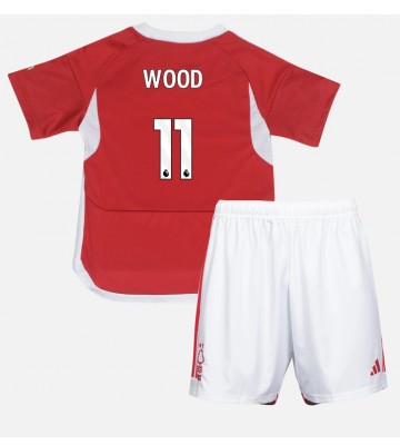 Nottingham Forest Chris Wood #11 Hemmakläder Barn 2023-24 Kortärmad (+ Korta byxor)